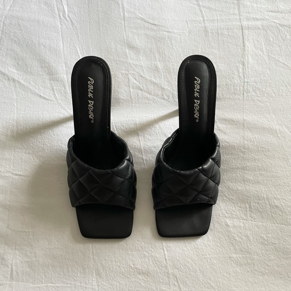 Public Desire Heeled Mules - Picture 1 of 3